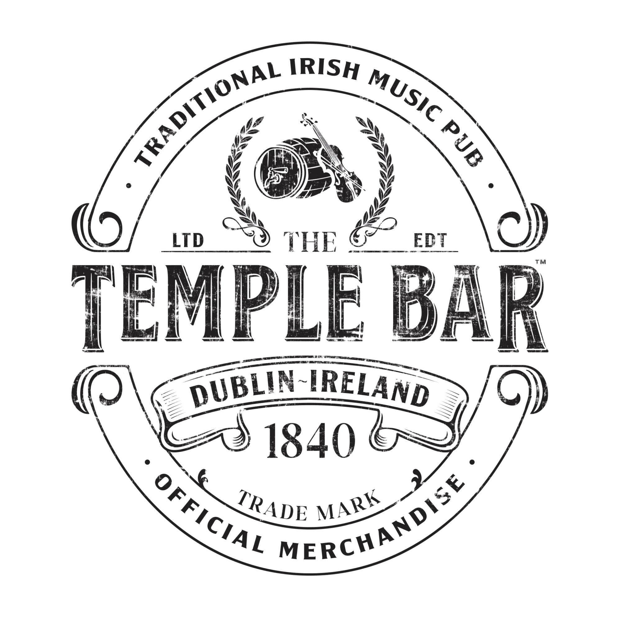 Embossed Temple Bar T-shirt - Image 2