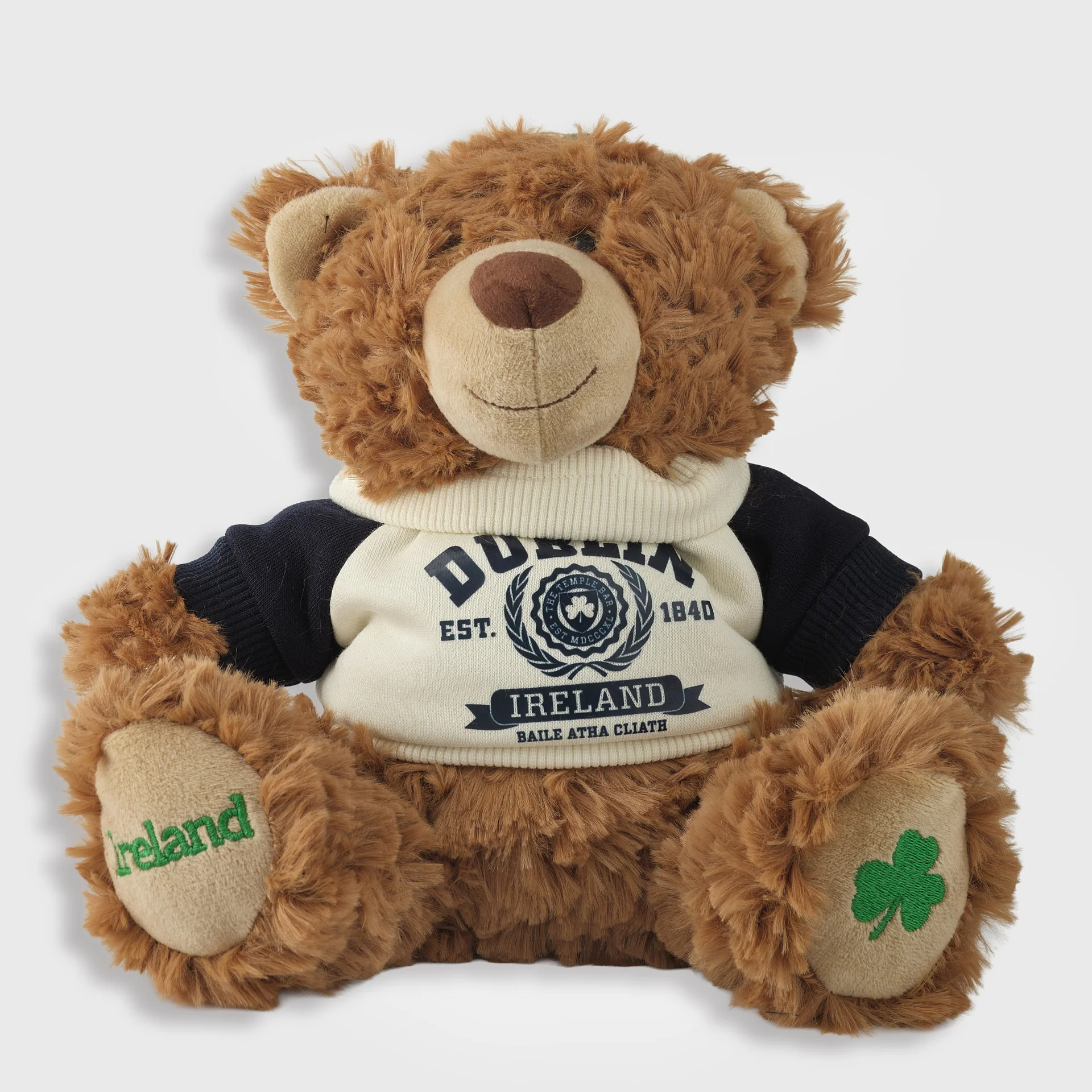 Large Teddy Bear Cream Navy Dublin