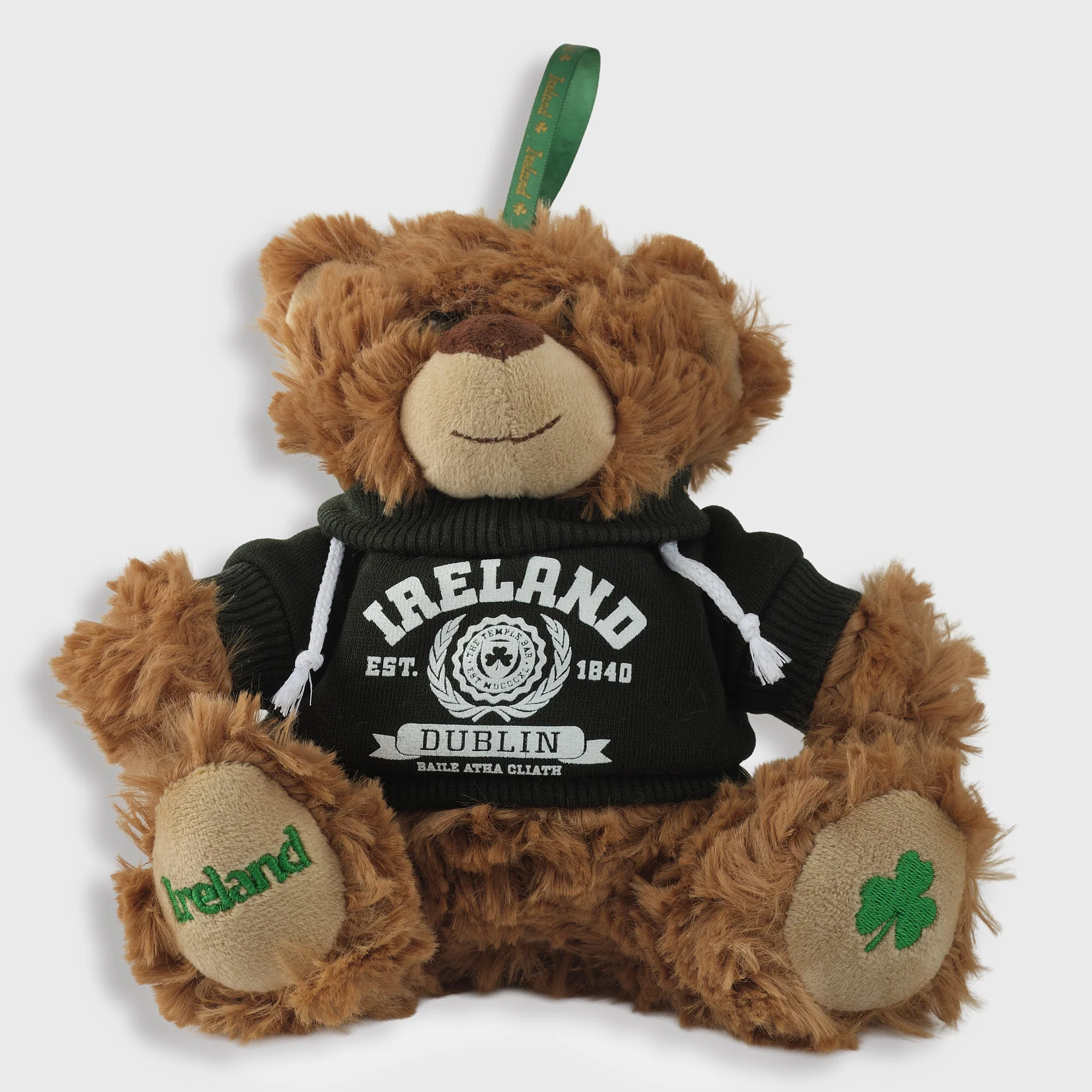 Mini Teddy Bear Green Ireland Hoodie