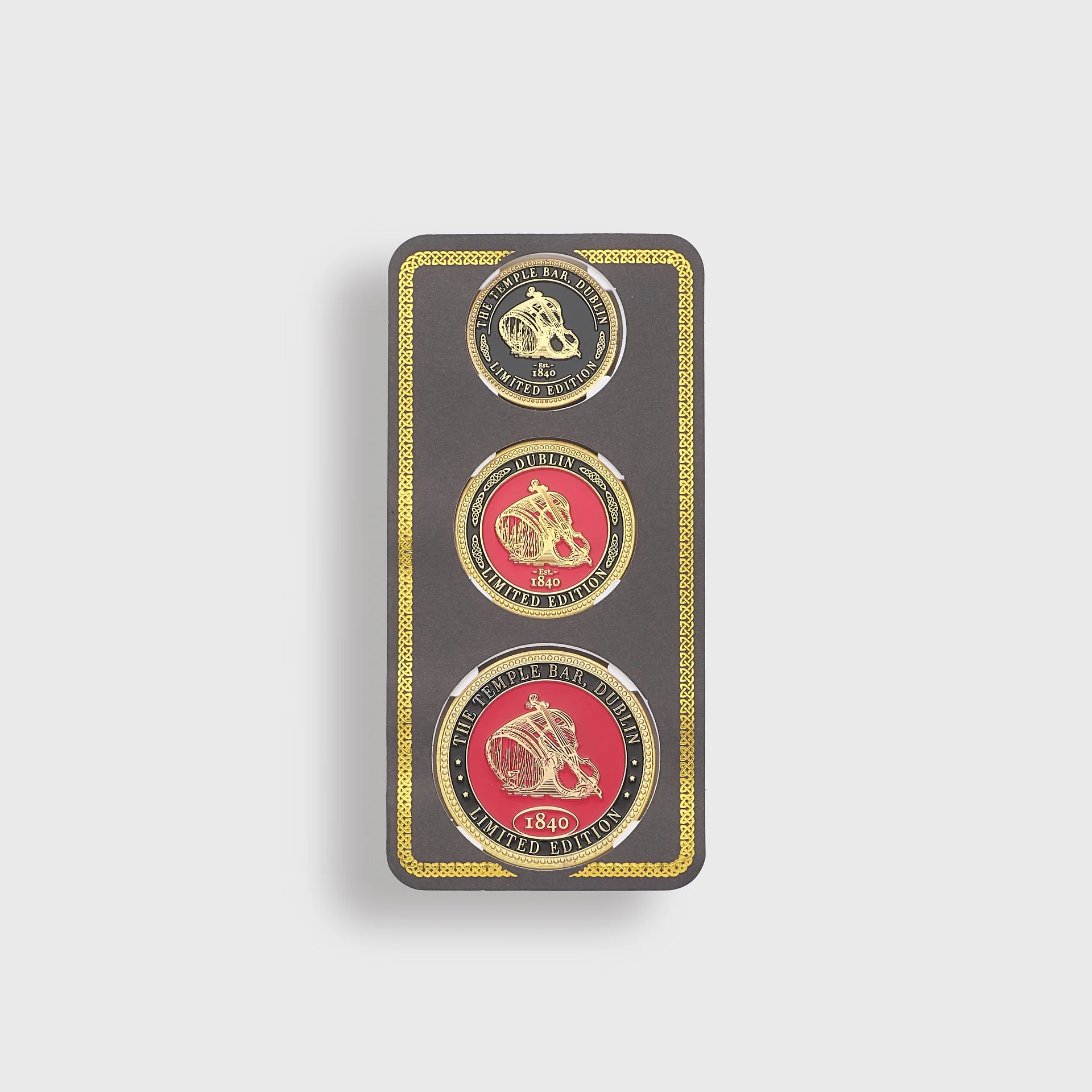 The Temple Bar Limited Edition Set of 3 Collector Coins