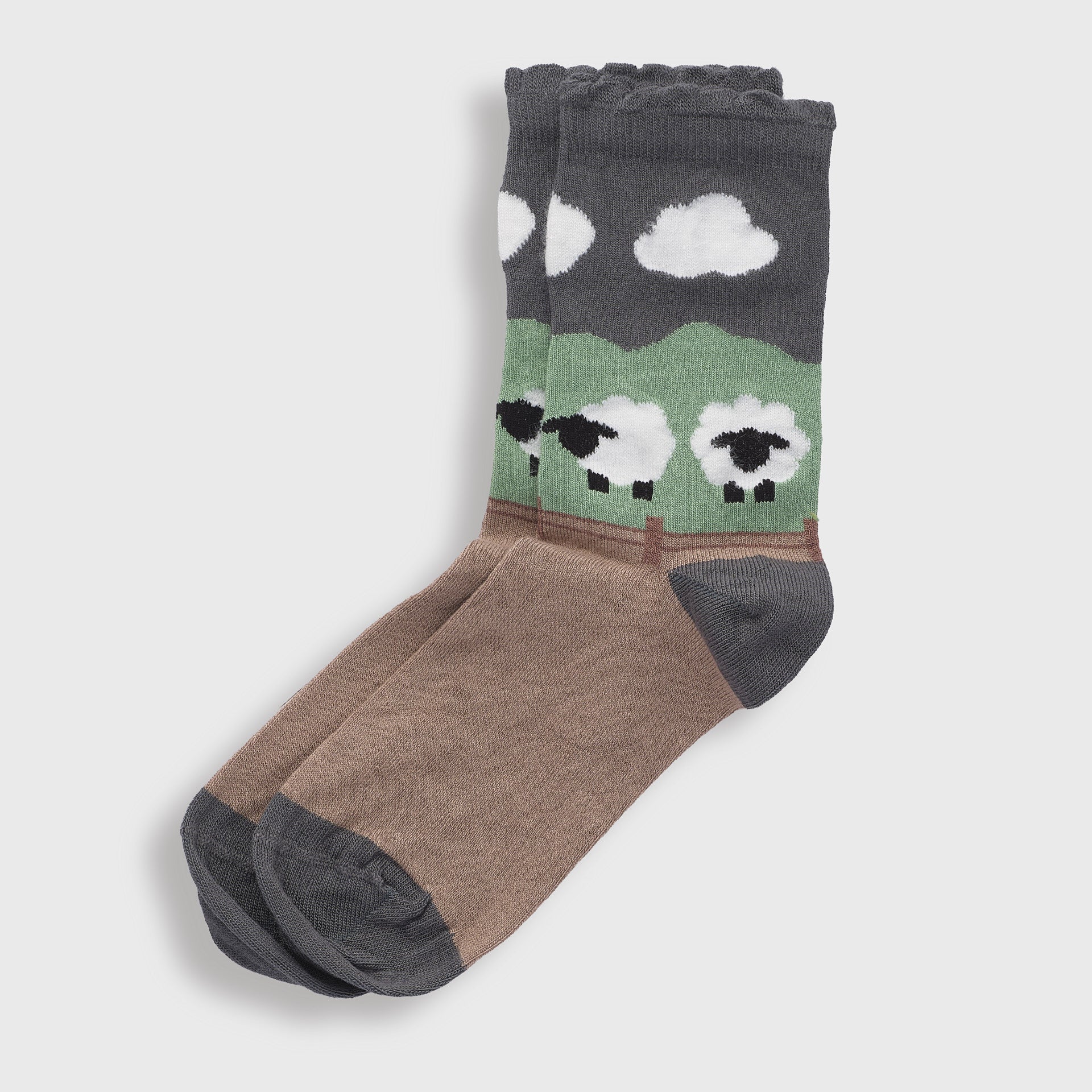 The Temple Bar Sheep Socks Dark Grey